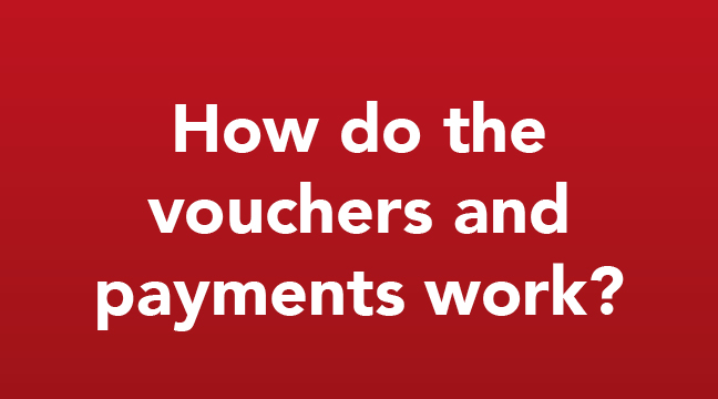 How do the vouchers and payments work?