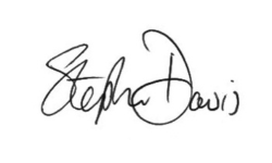 Stephen davis signature